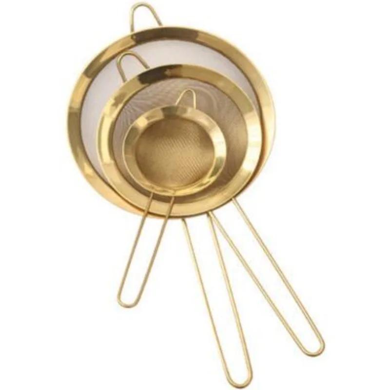 Stainless Steel Soy Milk Strainer Flour Oil Sieve Lattice Stainless Steel Bevelled Twill Kitchen Tool