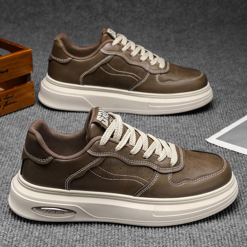 Nové Pánské Klasické Módní Nízké Tenisky na Skateboarding s Tlustou Podrážkou Pohodlné Měkké Podrážky Basketbalové Tenisky