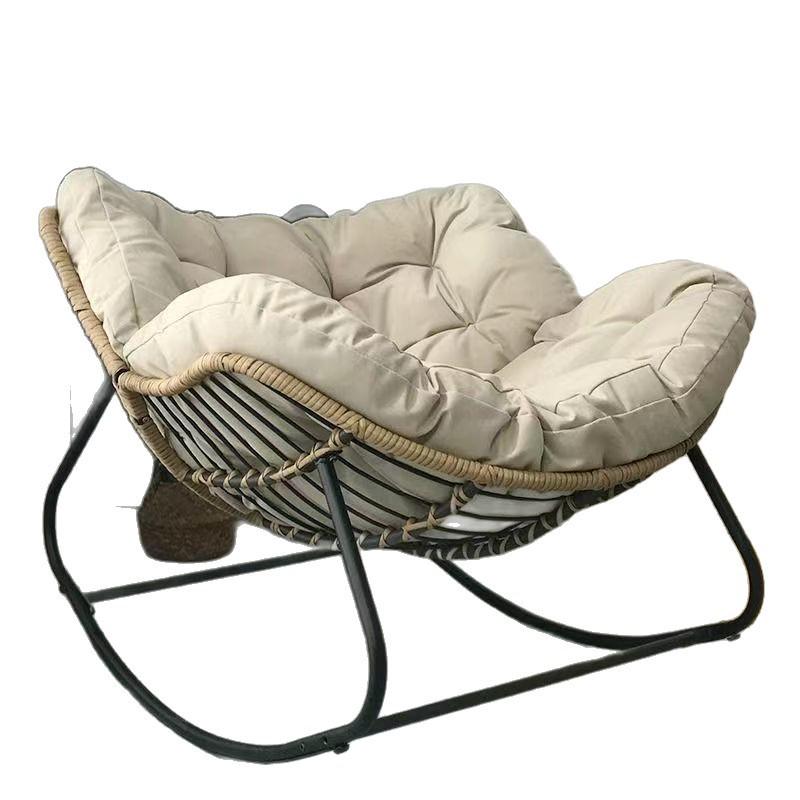 Rocking Recliner Chair: Balcony Leisure Chair, Lay-Flat Nest Chair, Lazy Sofa for Home