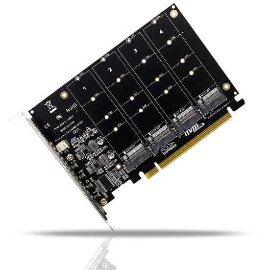 PH44 NVME 4-Disk PCIE Signal Split Array Card Array Card M.2 NVME SSD