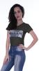 Moomaya Womens Short Sleeves V Neck Tshirt Top w  Sequin Patch ShortTee Summer