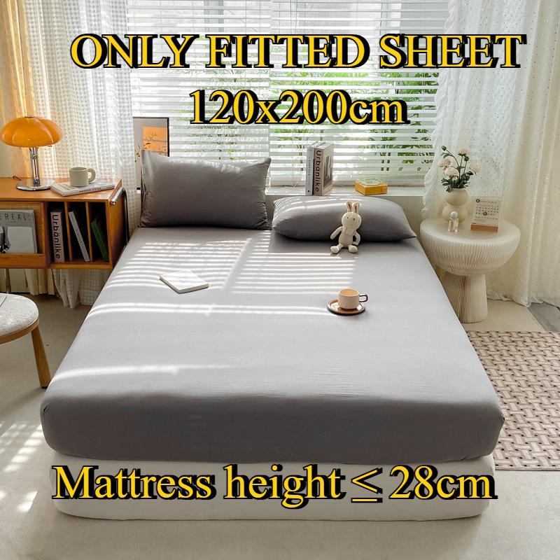 Fitted Sheet Pure Cotton Non-fading Non-balling Single-piece Bed Sheet Non-slip Multi-specification Bedding Bedspread Protector
