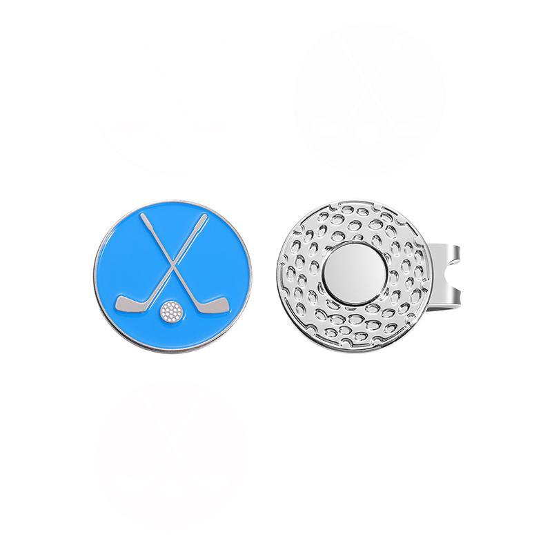 

Golf Ball Markers with Hat Clips for Men Women Enamel Magnetic Baseball Cap Clips Golfer Removable Attaches Easily to Golf Cap синій