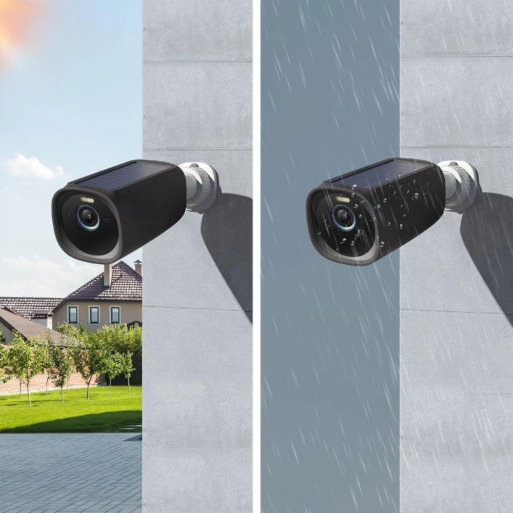 Waterproof Silicone Case Soft Camera Protection Case for Eufy Security S330 Security Camera