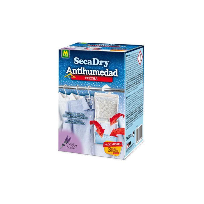 Věšáky proti vlhkosti - MASSO - Secadry - Sada 3 kusů - Regulují vlhkost - Černé