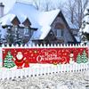 Christmas Outdoor Banner Christmas Decorations For Home 2025 Outdoor Decor Xmas Flag Navidad Noel Natal Gifts New Year 2025