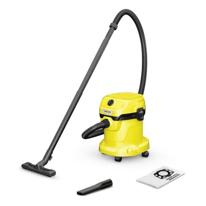 Mokro-suchý vysavač - Kärcher - WD 2 Plus V-15/4/18 - 1000 W - 15 l - Žlutý