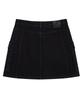 COVERNAT WOMAN Cargo Denim Mini Skirt Black