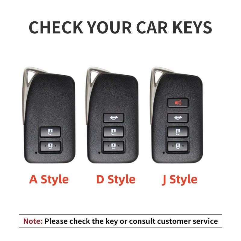 Interior Stickers Zinc Alloy Leather Car Remote Key Case Cover Keychain For Lexus NX GS RX IS ES GX LX RC 200 250 350 LS 450H 30KT6