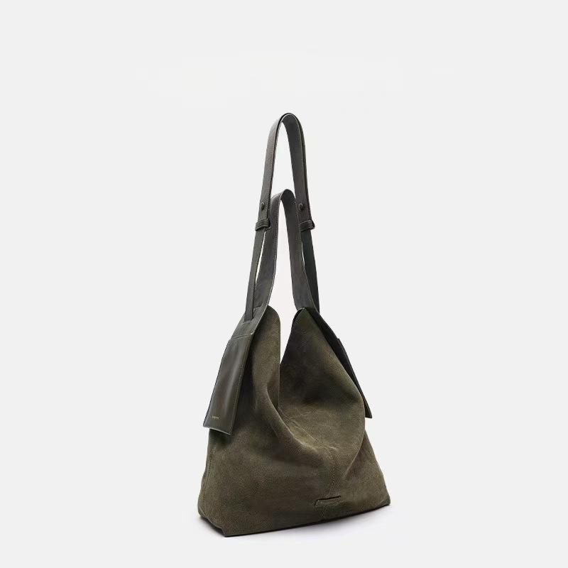 

In Stock Yamashita Suede Shoulder Tote: Commuter-Friendly, Ear-Hanging, Large Capacity Crossbody & Bucket Bag
