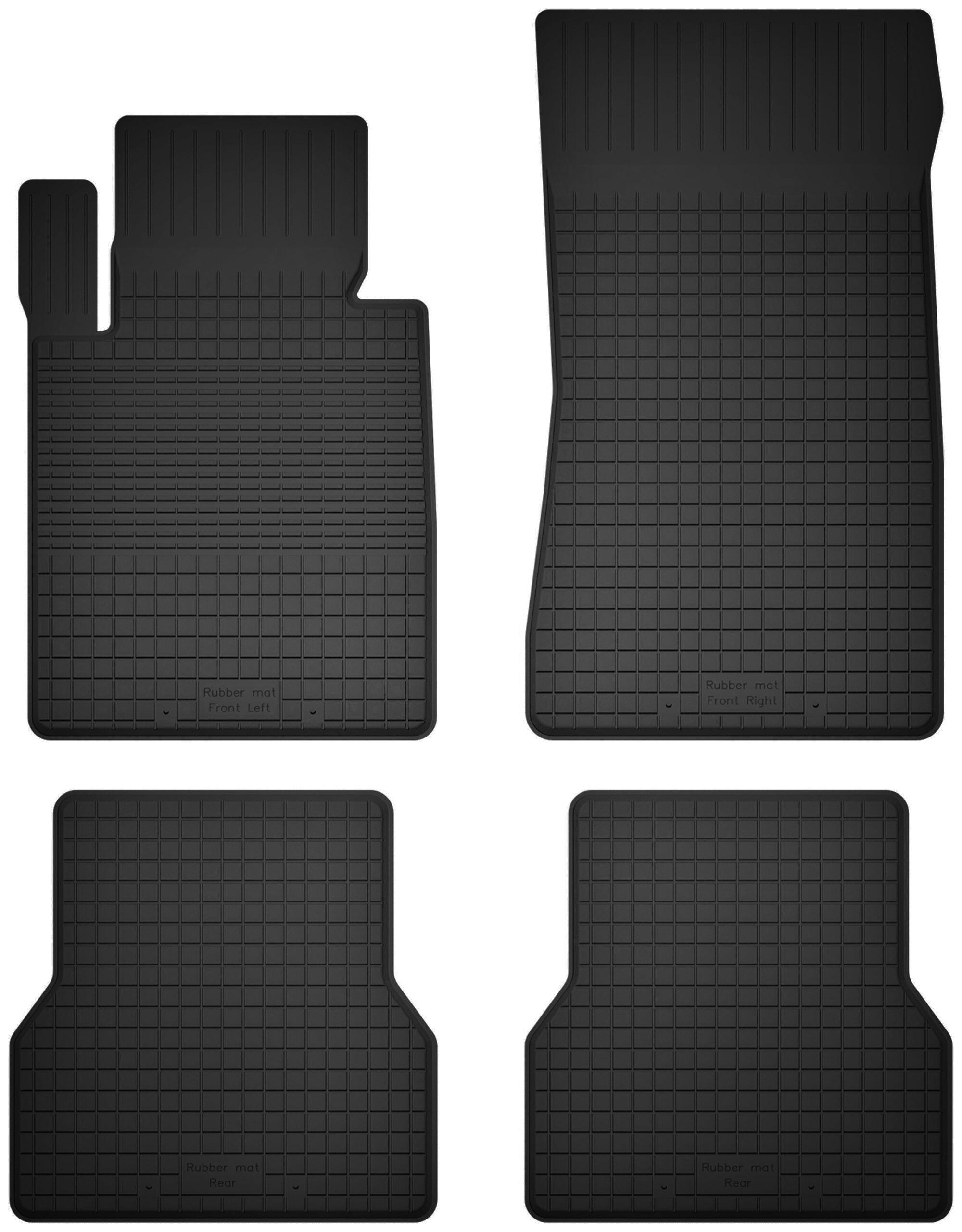 Tappetini in gomma per auto, set da 4, universali per: BMW 3 E30 cabriolet (1986-1993)