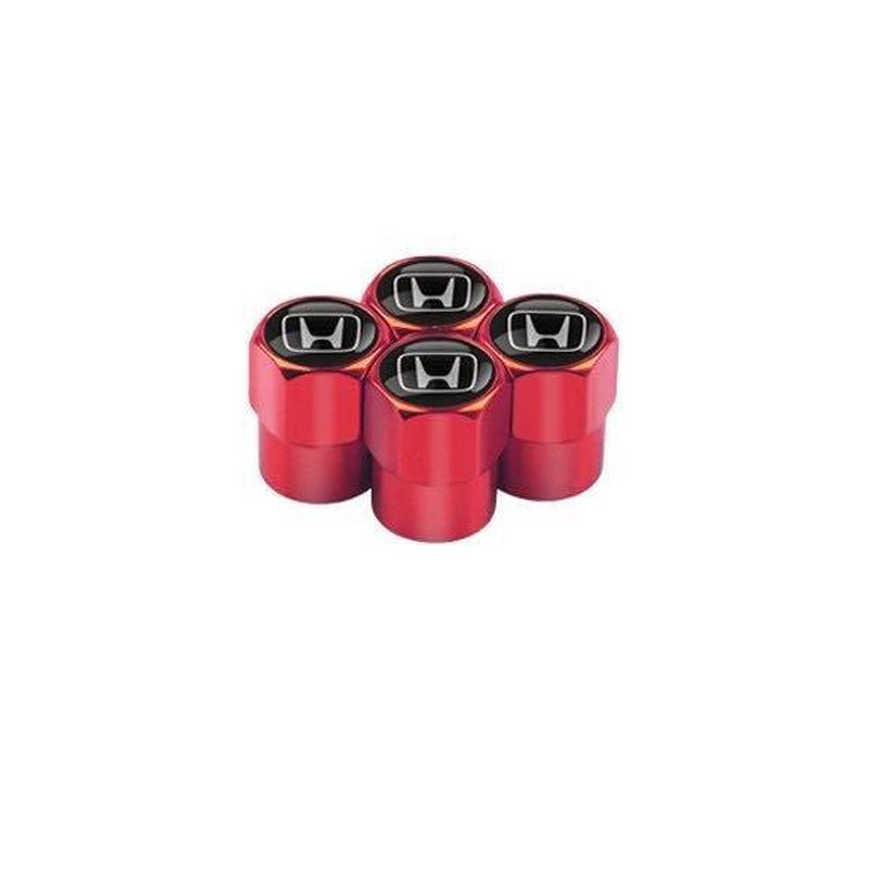 For Honda aride134Pcs Metal Tire Valve Cap Car Tyre Air Stems Cover Accessories For Honda Civic FIT Accord Prelude CRV 5th City CRZ CRX Jazz HRV