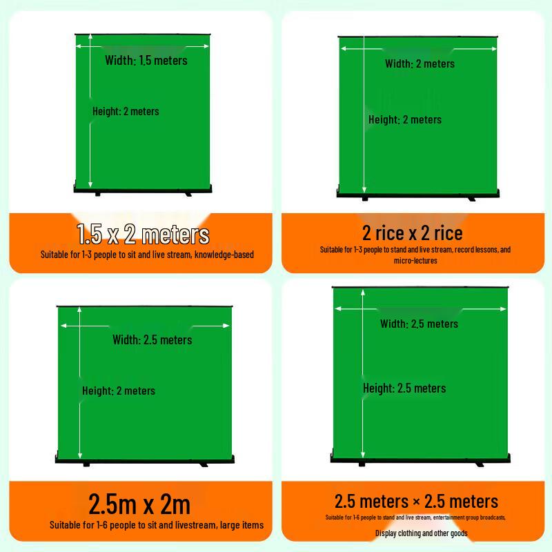 Jiashiying Retractable Green Screen Background