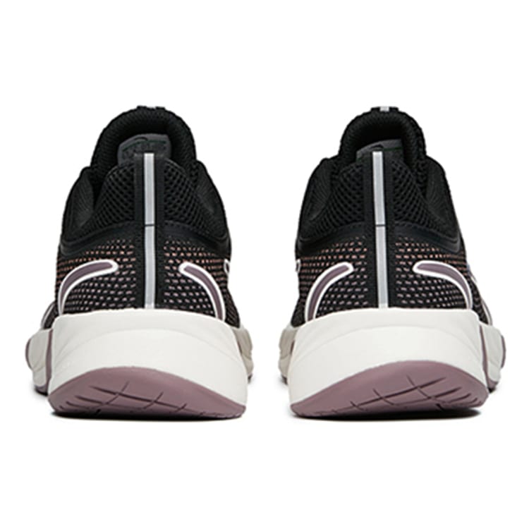 Anta Mesh Low Top Running Shoes Women's Black Purple 122145523-5