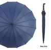 16-Rib Large Windproof Umbrella - Double Person, Auto Open, Reinforced Straight Handle, Custom Logo Business Umbrella