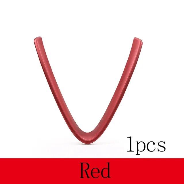 For Alfa Romeo Giulia Stelvio 2017 2018    2022 ABS Carbon Fiber/Red/Black Front Grill Decoration Frame Accessories