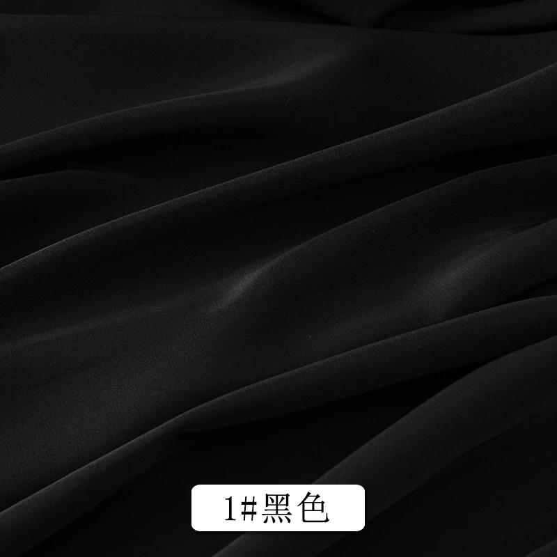 0.5m/1m/2m Soft Opaque Satin Chiffon Fabric For Home Wear, Clothing Skirts, Shirt linings,Pajamas, Handmade DIY Clothing Fabric