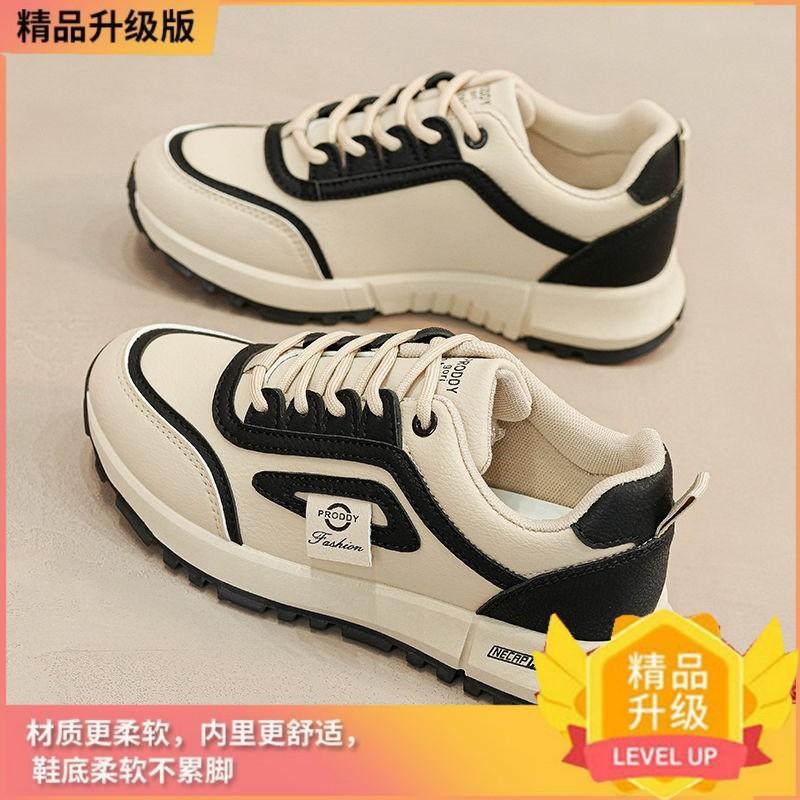 

2025 осень новые повседневные туфли популярные маленькие белые туфли женские на все случаи жизни корейская версия дышащие на платформе спортивные туфли 40 чёрный