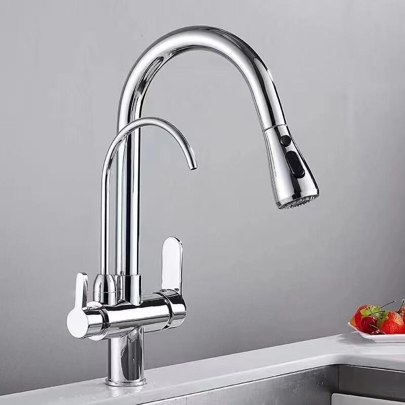 TLXT Pull-out Hot & Cold Purified Water Kitchen Faucet