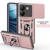 Für Xiaomi POCO M7 Pro 5G Hülle Armor Magnetischer Halter Ring Handy Funda Für Mi Poco M7 Pro M7Pro Schiebbarer Objektivschutz Abdeckung Coque