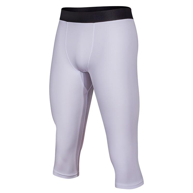 Herren Kompressions 7/8 Länge Trainingshose Atmungsaktiv Schnelltrocknend Sport Leggings Laufen Fitnessstudio Radfahren