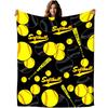 Softball Blanket, Fashion Softball Gifts for Girls Boys Teenagers, Super Soft Warm and Comfortable Throw Blanket for All Season