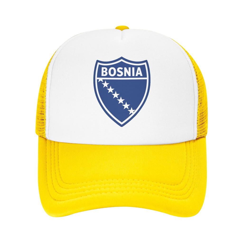 Summer Sun Hats Bosnia Flag Symbol Baseball Cap Sun Wholesale Print Hip Hop Hats UnisexTeens Yk Funny Outdoor Sports Caps