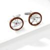 Unusual Car Steering Wheel Design Personalized Cufflinks Men's Premium Formal Suit Shirt Zircon Luxury Alloy Sleeve Cuff Link