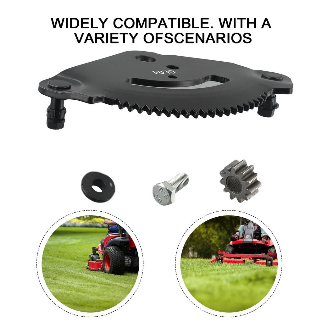 Replacement Steering Sector Plate with Pinion Gear For for 7171550F 7171550 Metal Material 3 Mounting Accessories For for Repair