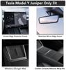 For 2025 Tesla Model Y Juniper Center Console Console Pad Wireless Charger Mat Silicone Screen Edge Frame Rear View Mirror Cover