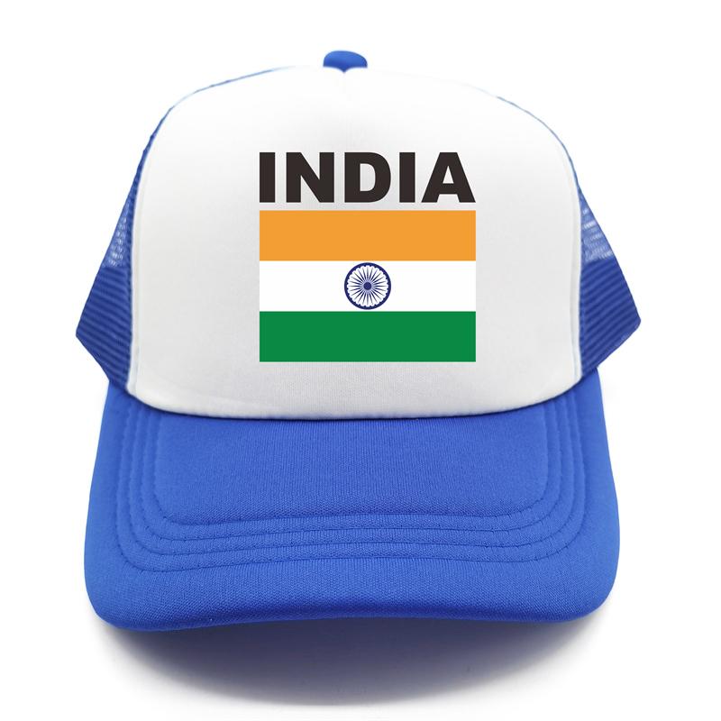 India Flag Trucker Cap Summer Unisex Cool Country Hat Baseball Caps Unisex Outdoor Mesh Net Caps