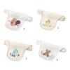 Back Sweat Absorbent Towel High Absorb Back Towel Cartoon Embroidery Cotton Back Cloth Children Unisex Long Sweat Towel