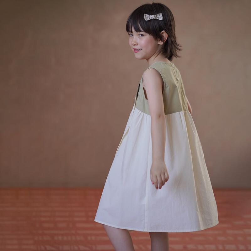 Hacikis Girls' Summer Sleeveless Midi Dress