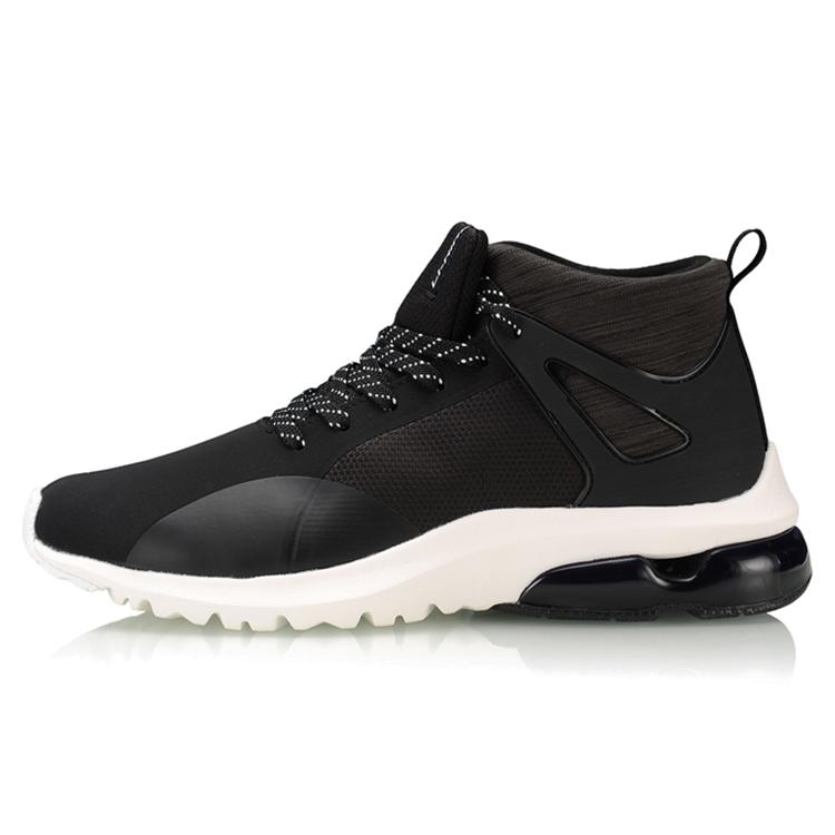 New LiNing Mid Top Running Shoes Women's Black White AGCP288-1
