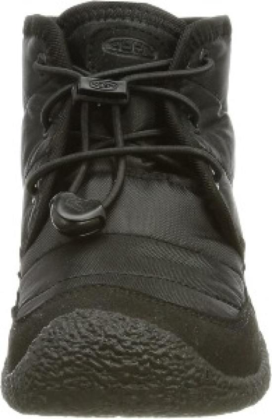 KEEN HOWSER II CHUKKA WP Kids’ Waterproof Insulated Boots, Black/Black, 22.0 Cm