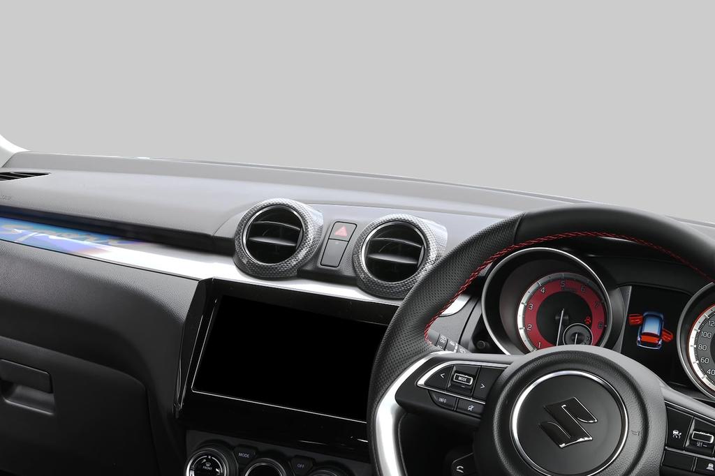 SecondStage Suzuki Swift Sport ZC33S Compatible Center Duct Panel Carbon Fiber Look S116D1C