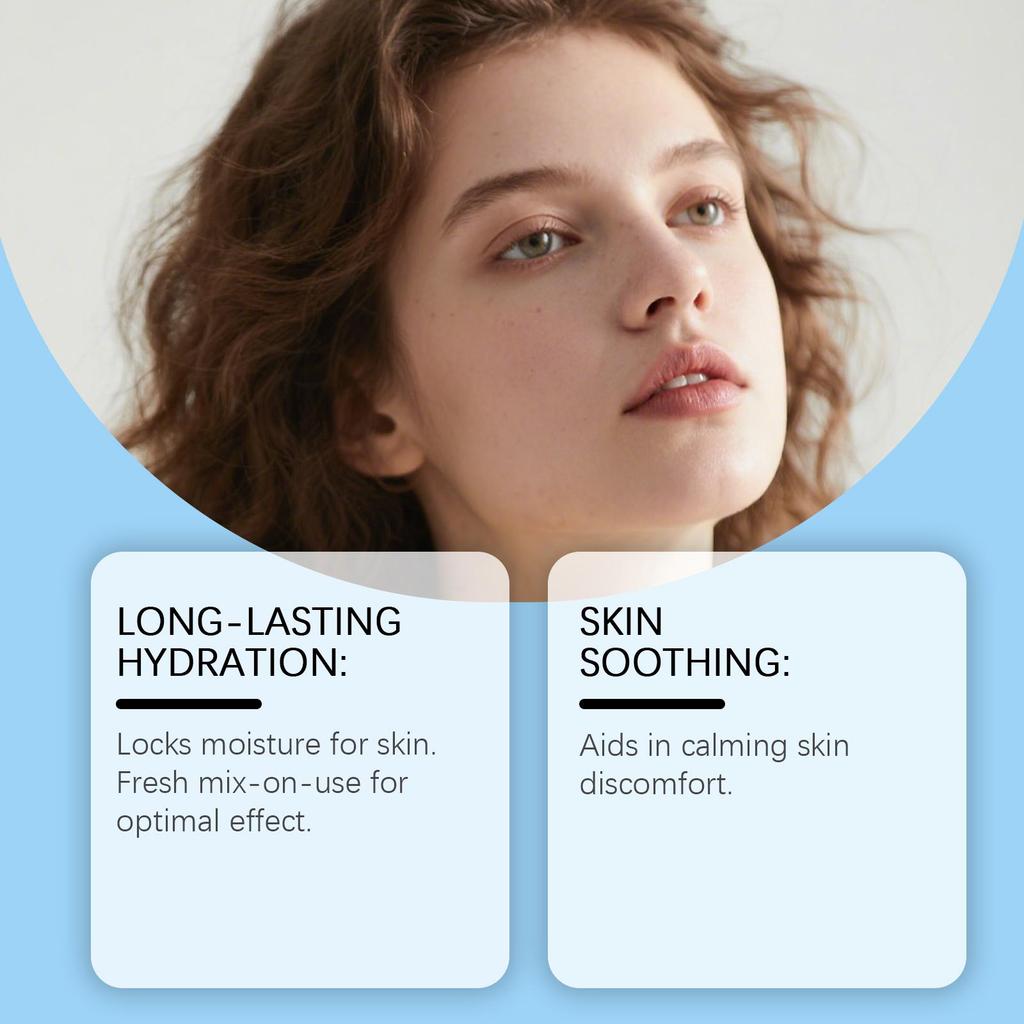 Hyaluronic Acid Moisturizing Capsule Cream Deep Hydration Skin Soothing Improves Texture Barrier Two-Component Moisturizer