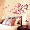 Wall Paper 3D Pink Cherry Blossom Wall Sticker Art Home Decor Graphic Flowers Petals Tree Stickers