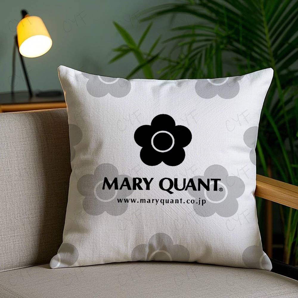 Fashion M-Mary-Q-Quant Pillow Case Safe Custom Photo Pillow, Anti-fade Brushed Fleece Cushion, Maternal & Infant Safe.