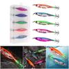 1pc/5pcs Shrimp Lure Baits Squid Jig Cuttlefish Hook Jig Hook Saltwater Fishing Tackle
