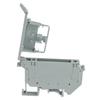 UK5-HESI UK5RD Without LED DIN Rail Fuse Terminal Base Disconnect Terminal Block Screw Clip (Pack Of 30Pcs,Grey)