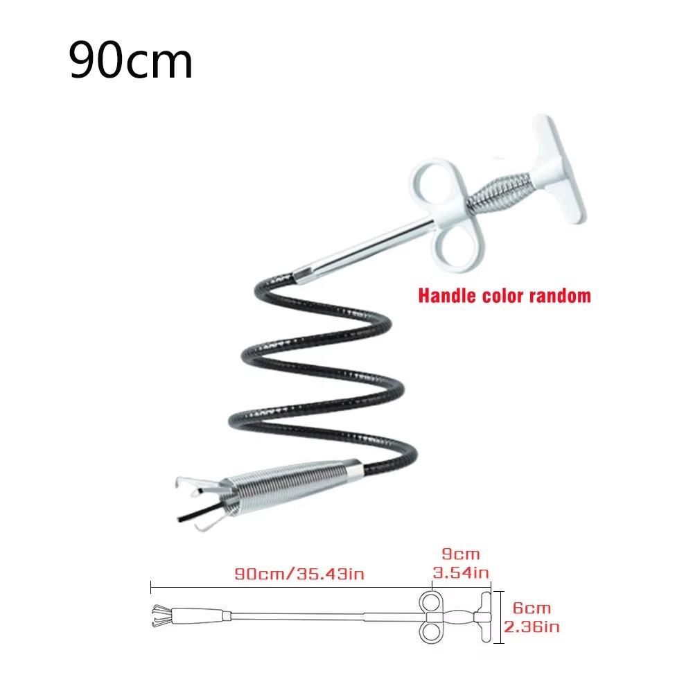 

Средство для прочистки труб против засоров 60-300 см Изогнутая труба Прочистка Сантехнический инструмент Очистка канализации 90cm
