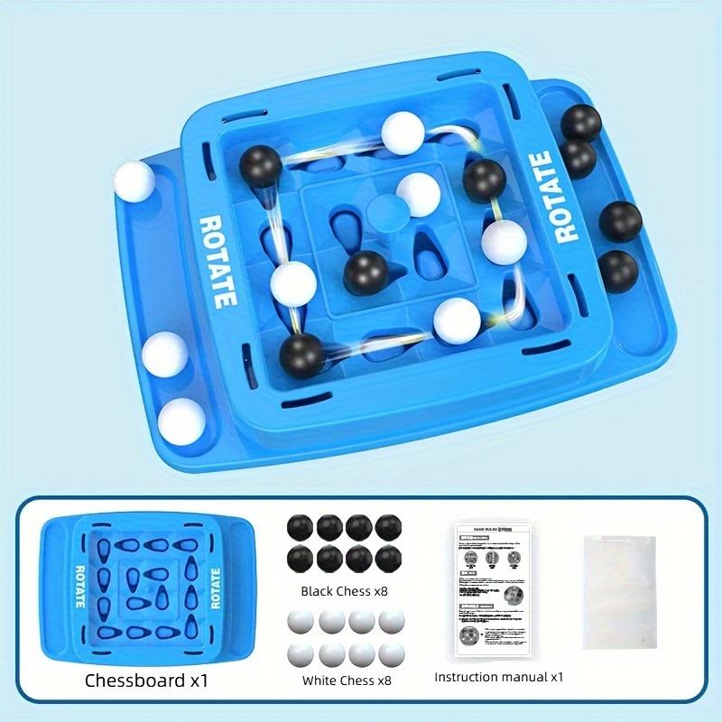 

Настольная игра «4 вращения» — креативная стратегическая семейная игрушка для детей старше 3 лет, идеально подходит для вечеринок на Хэллоуин и Рождество. синий