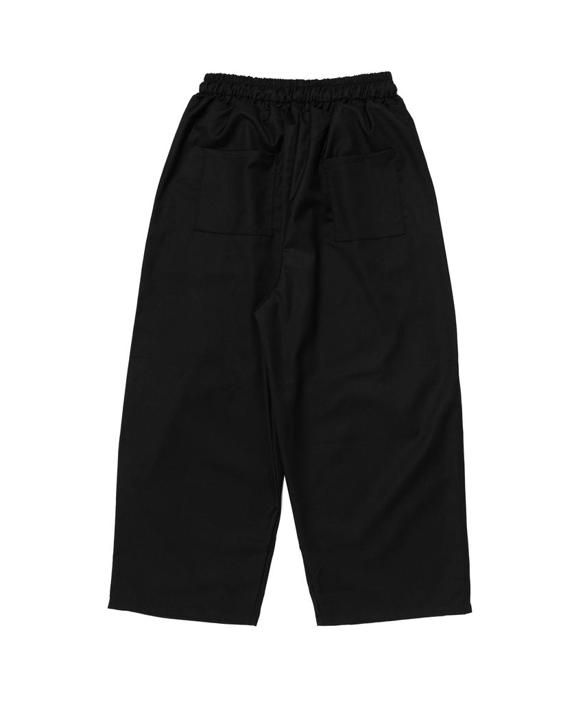 CARGOBROS Curved Wide Banding Slacks (Black)