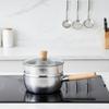 Uncoated Hammered Steel Pot with Lid | doubleSpout, Yukihira Saucepan