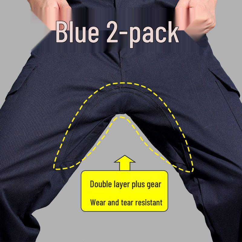 Men's Tear-Resistant Summer Work Overalls for Construction and Welding