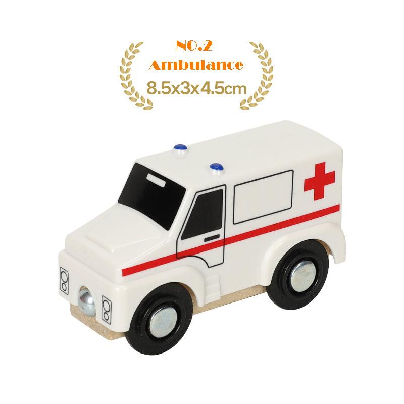 Wood Railway Magnetic Train Toys Wooden Train Track Accessories Helicopter Car Truck Railway Tracks Parts For Children Toys