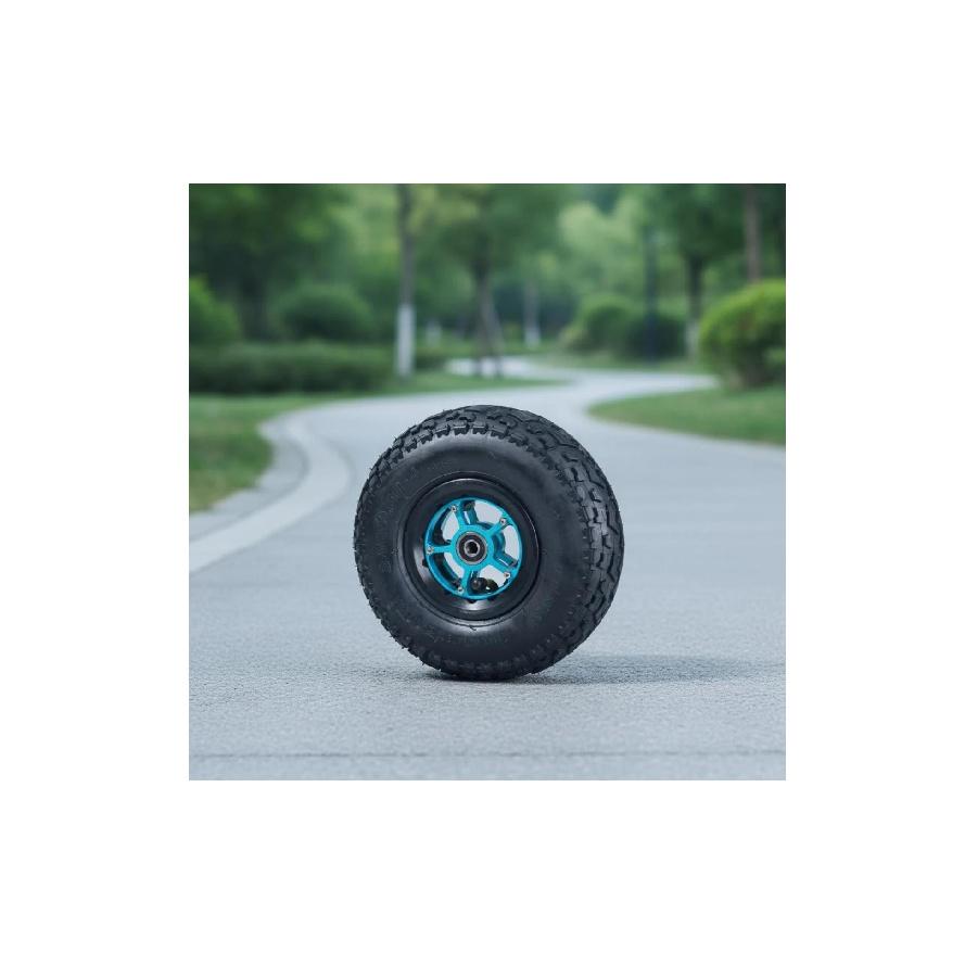 Inflatable Wheel 9-Inch Knobby Pattern Wheel Vehicle Part Heavy Duty Even Rolling