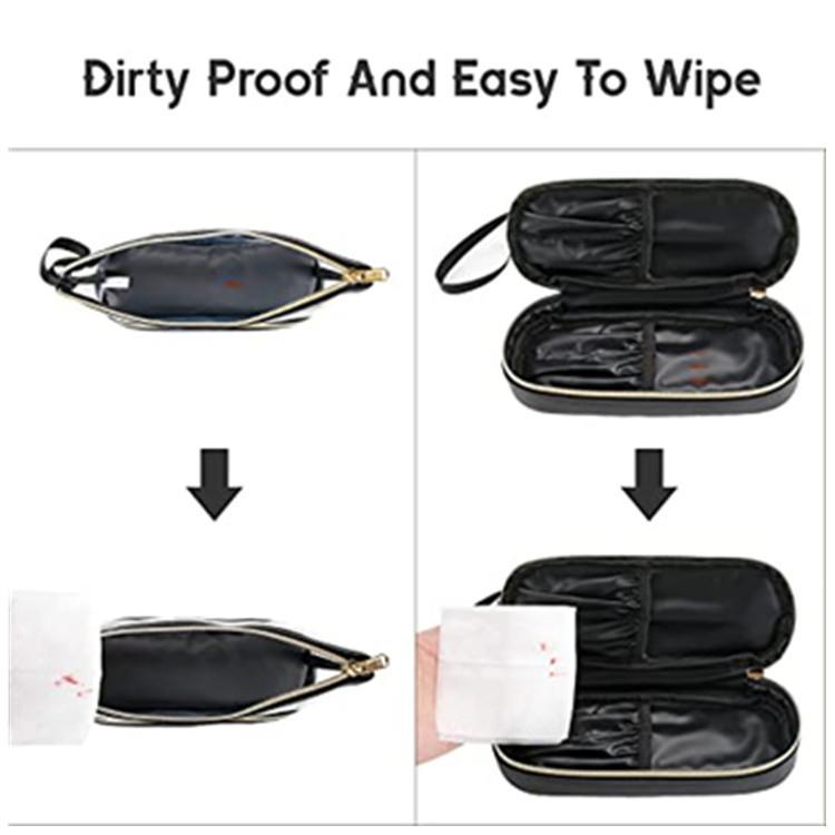Double Layer Clear Waterproof Zipper Cosmetic Bag Travel for Bag Transparent PVC Accessories Pouch Organizer
