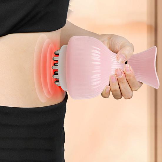 

Беспроводной ручной массажер для ног Yousheng, 9 режимов, регулируемый, с низким уровнем шума, автоматическим отключением, перезаряжаемый беспроводной массажер для расслабления мышц белый